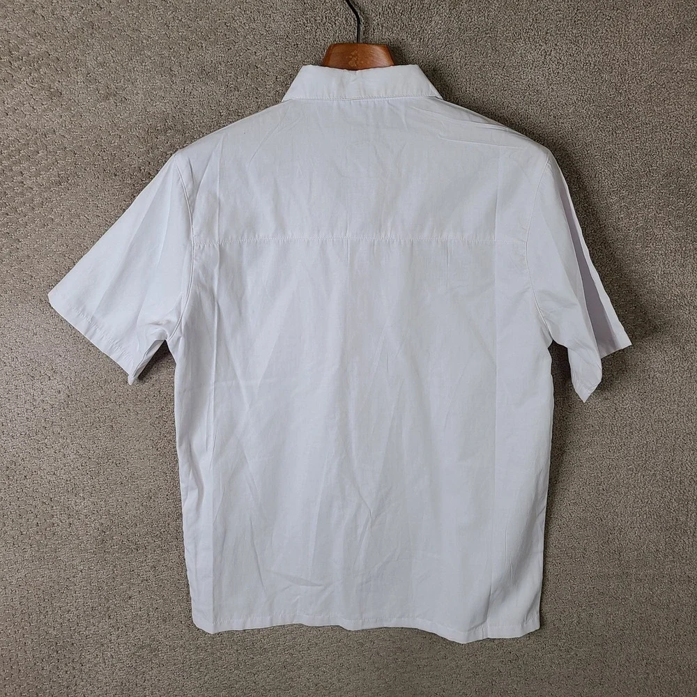 Space‎ Gear Shirt Boys Large White Button Down Rocket Scientist NASA Cotton